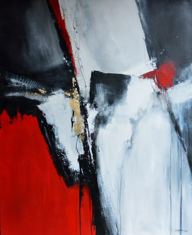 Abstraktes Acrylbild "No Mountain too high II" - Acryl auf Leinwand, 2016