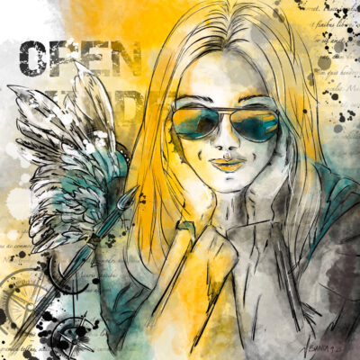 Digital Painting "Open Minded", 2023