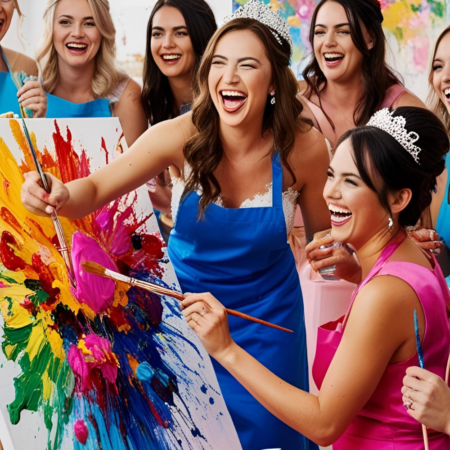 Polter kreativ! – gemeinsames Malen beim Junggesellinnenabschied