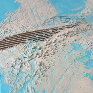 Nahaufnahme eines Werks aus dem dem Struktur trifft Farbe Workshop 2.0