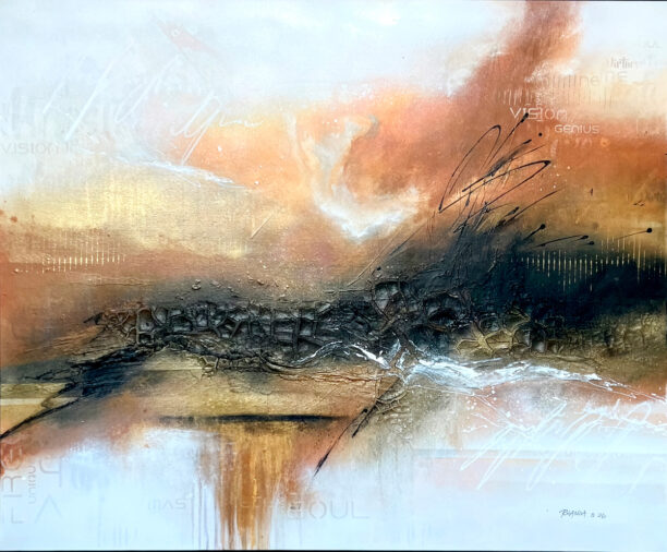 Abstraktes Acrylbild "Silencio Dopo" - Acryl auf Leinwand, 2026